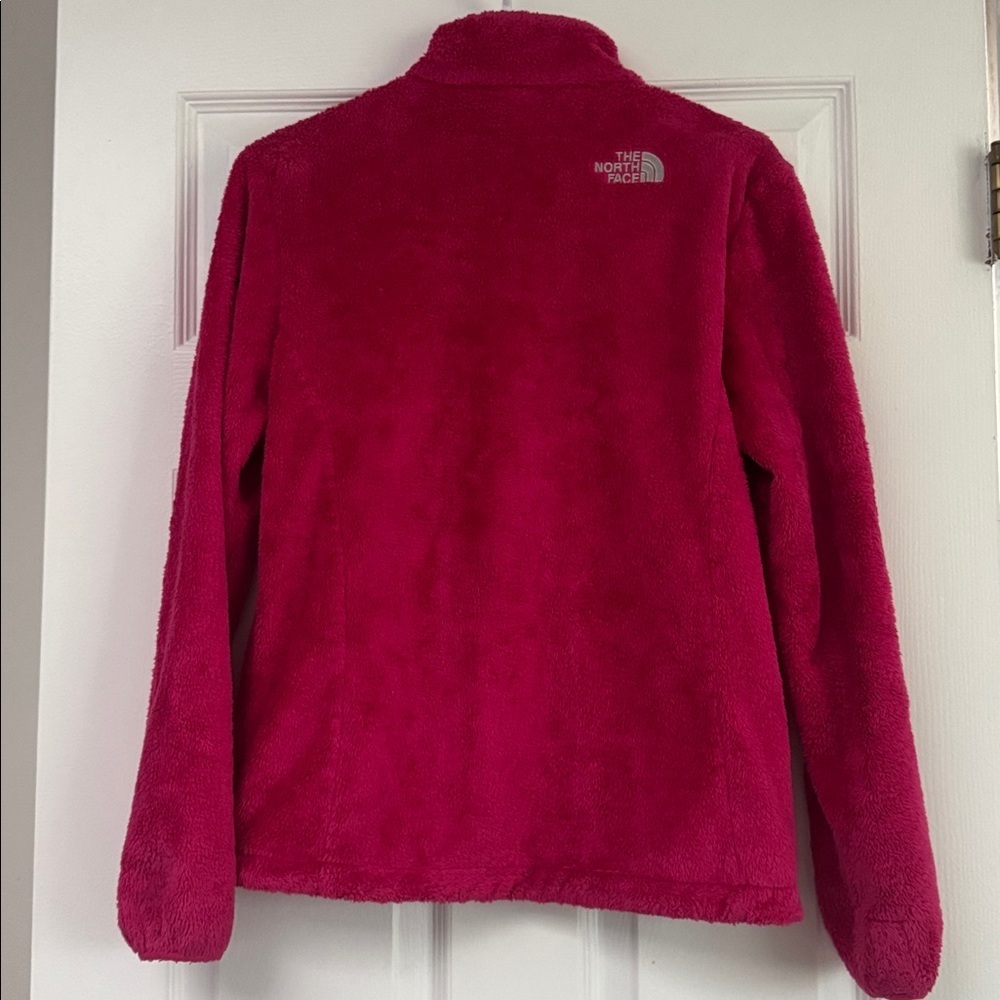 Women’s North Face Osito Jacket Bright Pink Size small Furry Soft - Picture 3 of 5